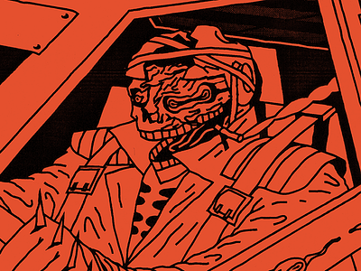 VHSHELL/MONDO BIZARRO brutal color demon devil font ghost hit illustration kill lettering letters poster