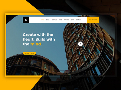 Kreativ Construction agency architecture builiding business construction corporate creative designer multipurpose parallax personal photographer portfolio
