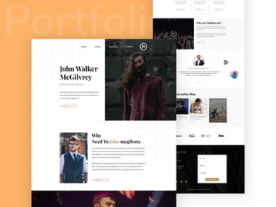 Portfolio template best shot concept creative dribbble best shot landing page landing page design personal portfolio portfelio portfolio template