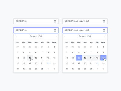 Date picker calendar clean date date picker date range dropdown select simple ui ux