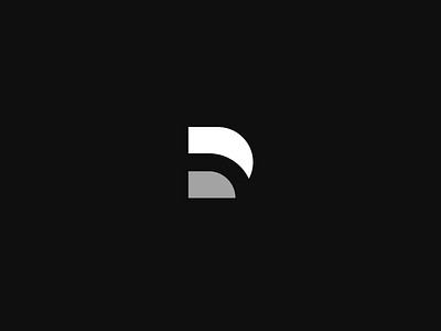 Dribbble black logo new radesign rdd white