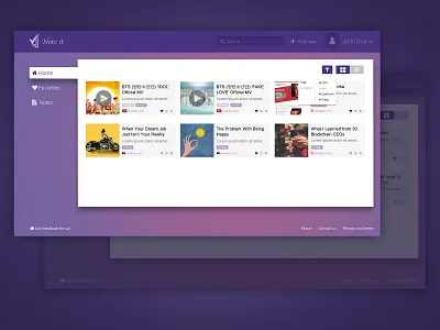 Find something interesting? just NoteIt! experience design photoshop ux ux ui design webapp