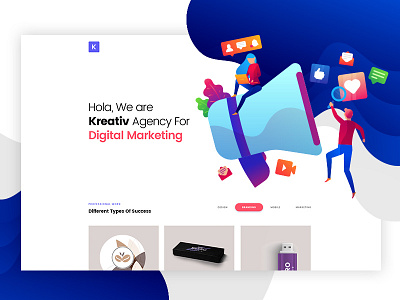 Kreativ Digital agency blog bootstrap business corporate creative designer digital freelancer multipurpose parallax personal photographer portfolio