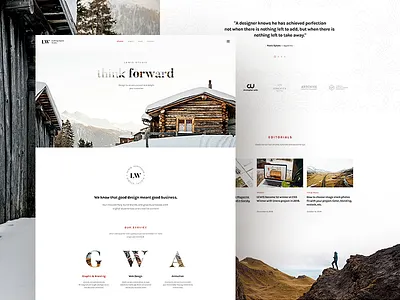 Lewis Studio - Zoom Parallax Effect agency animation blog clean creative envato modern natural parallax portfolio studio theme ui