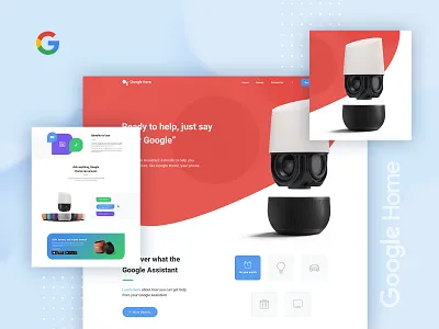 Google Home Landing Page 2019 trend app landing page design dribbble best shot gmail google google home google landing page google product landing page minimal team trend 2019 typography ui ux web design