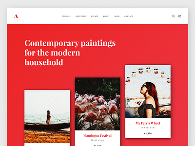 Artist Wordpress Theme art artist landing personal web website wordpress wordpress design