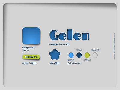 Gelen Brand Design (HealthCare) action branding button clean color design graphic design logo minimal modern mood moodboard palette style ui