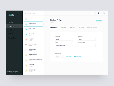 Restaurant Management Dashboard app backend crm dashbaord design management saas sofware ui ux web website