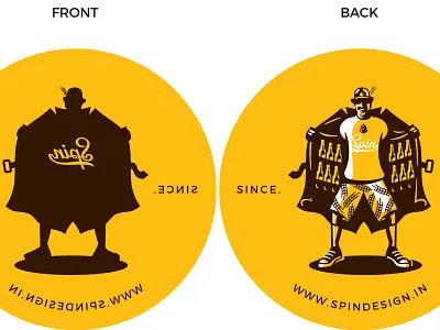 spindesign.in branding classic custom design identity illustration logo retro typography vector vintage