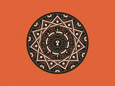 The All-Seeing Coaster 11 coaster eye feedback friendship hendecagram key lock mystical sticker mule two cents vine