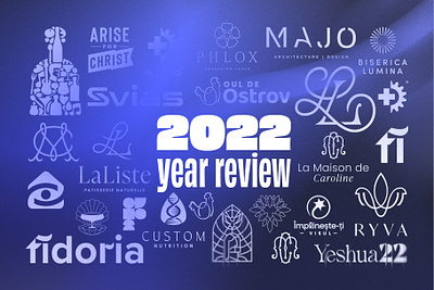 2022 year review brand branding elegant fashion food geometric geometry health identity illustration industrial industry logo minimalist monogram restaurant review simple tech
