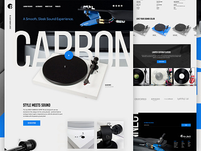 Pro-Ject Concept design layout web web design website