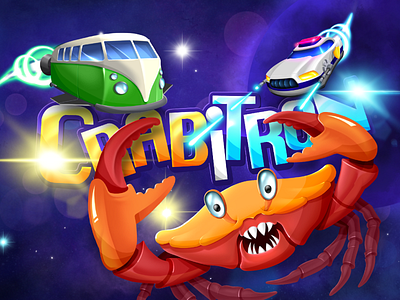 CRABiTRON character poster poster art procreate