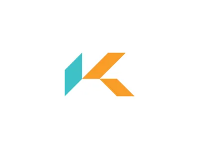 Kurman air conditioning aqua brand identity corporate style geometric logo graphic design heating k letter k logo k monogram litvinenko studio logo design minimalism orange pattern