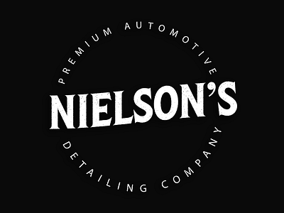 Nielson's Detailing Logo adobe illustrator automotive logo badge logo car logo creative cloud custom type detailing logo logo logo design type type art type daily type logo typography vintage logo