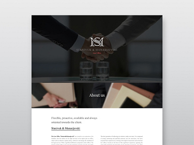 Stanivuk & Manasijevski Law Office (2015) adobe premiere law office legal mobile web design strategy video background video editing website