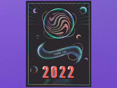 Thank you 2022 2022 2022 poster branding design graphic design happy new year wish illustration new year poster thank you poster