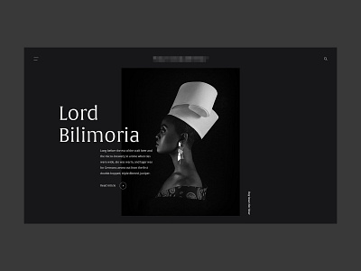 Magazine Header clean concept design header home minimal serif typography ui ux web web design website