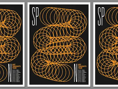 SPOOOOOOOOOOOOOOOOON gig poster hot thoughts illustration spoon spooooooon type
