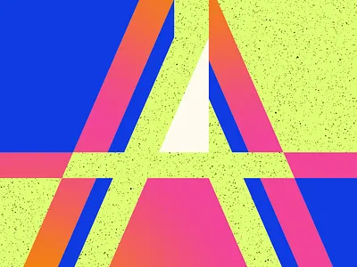 Type Fighter 2019 | Letter A a abstract blue diagonal green illustration illustrator letter lettering photoshop pink vector