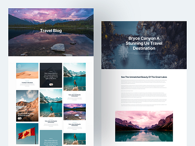 MI Travel :: Blog Masonry blog blog card blog inspiration blog style card clean clean blog creative free download freebie minimal sketch template theme tranmautritam tranmautritam web design travel traveler ui design web design web designer