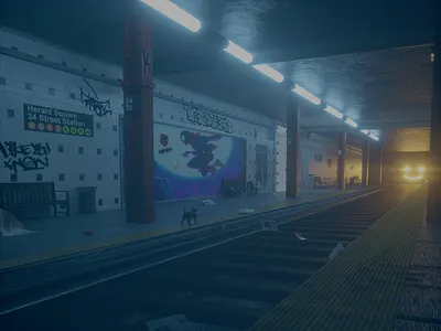 01:19AM 34st Subway 3d c4d illustration octanerender