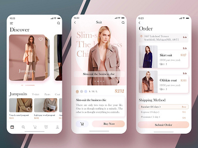 Find the outfit you like app clothes color design dress fashion match ui
