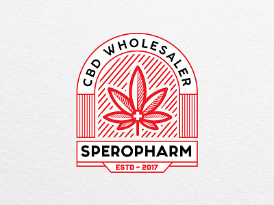 Logo proposal for SperoPharm CBD wholesaler. badge design badge logo brand designer cannabis logo cbd cbdlogo cbdoil graphic designer hemp hempcbd hemplogo hempoil logo designer logo ideas logo maker logo tyep marijuana logo