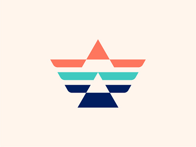 Bird Mark american apparel animal bird logo clothing fashion brand geometric mark modernism