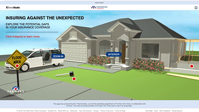 Homeowners Insurance Interactive 3 d illustration infographic infographics motion graphics