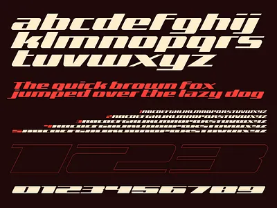 Zoom font type typography