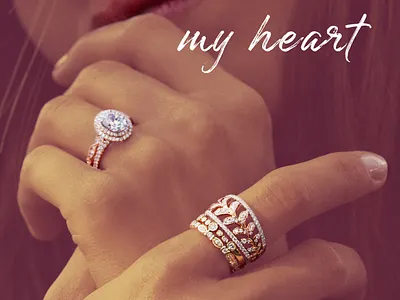 Valentine's Day Email Campaign email campaign graphic design jewelry valentines day