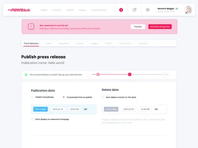 Publish Press Release Re Skin card design cards design landing page typography ui ux web