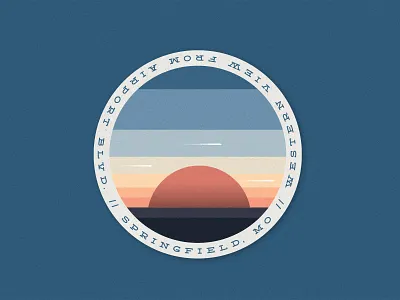 Midwest Sunset Coaster coaster coaster design color palette design sticker mule sunset