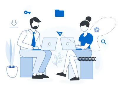 Illustration browser desktop devices illustration mobile vector