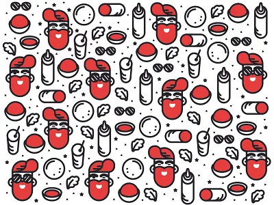 Juicy! Illustrations characters icon set illustration juicy juicy platters pattern