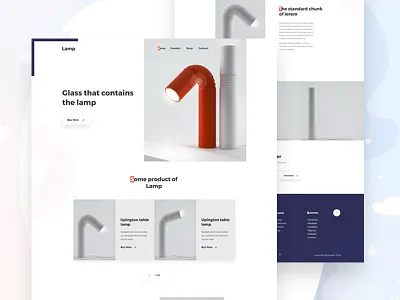 Light- Product landing page best shot best website 2018 branding clean creative design ecommerce homepage landing light light product landing page minimal new website 2019 product design template typography ui uigraph ux website