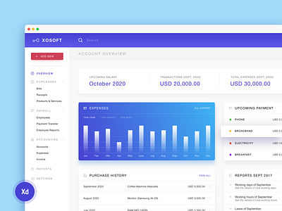 X0Soft Dashboard admin panel admin panel design dashbaord modern soft software trendy ui user ux webdesign website