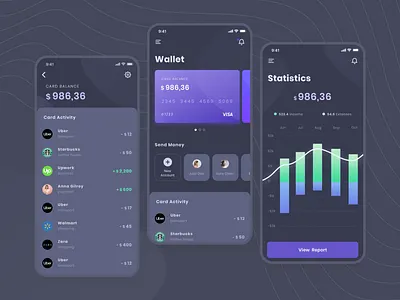 Choose your side app app design clear dark design light minimal mobile mobile app ui