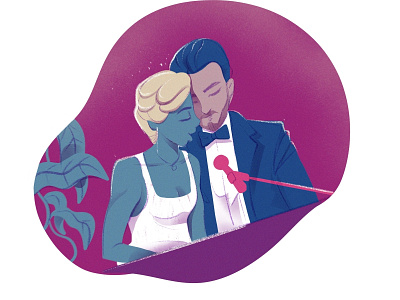 oscar award moment art cartoon characterdesign concept design doodle illustration lady gaga oscar singer