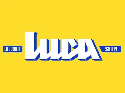 Luca - Welcome skate deck font handmade lettering logo luca skate skateboard type