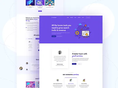 Homepage design about us page app landing page contact us page design digital agency homepage interface landing page live site logo design newslatter popular service page testimonial ui website