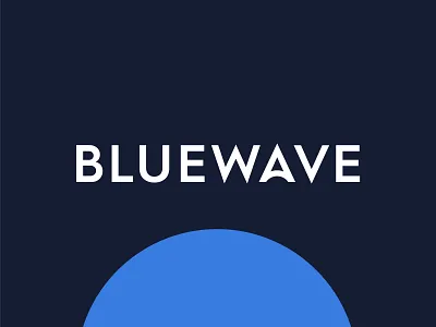 BlueWave blue bluewave brand branding focus lab logo logo 3d logotype solar wordmark