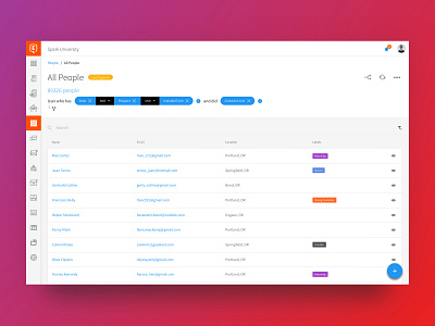Element451 - User Segmentation crm dasboard database design education elastic search flat graphql material design personalization query segmentation sketch ui users ux