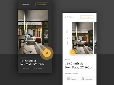 Real Estate App app design design app detail iphonexs real estate real estate app sketch ui ux