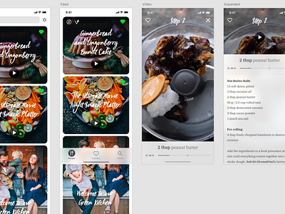 Green Kitchen: prototype and design exploration ios prototype ui ux