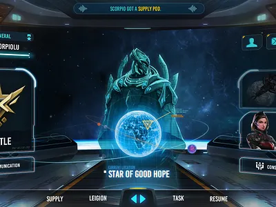 sci fi game ui update