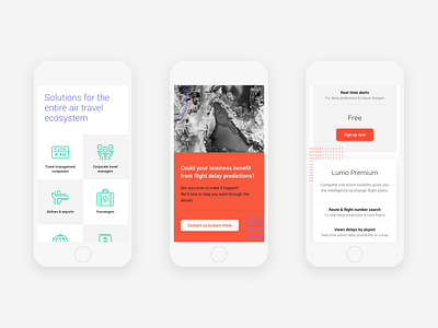 Lumo mobile examples 2 api flights mobile responsive saas travel web web app