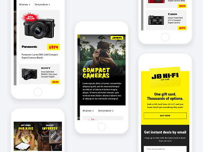 JB Hi-Fi mobile details 2 ecommerce electronics gadgets mobile new zealand responsive retail web yellow