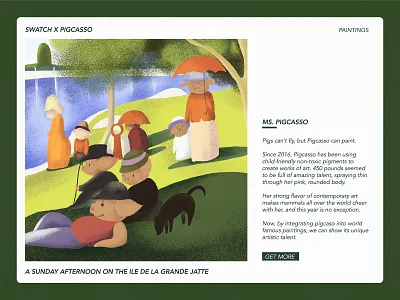 Sunday Afternoon afternoon character family festival garden illustration lake pig piggy poster sun sunday web